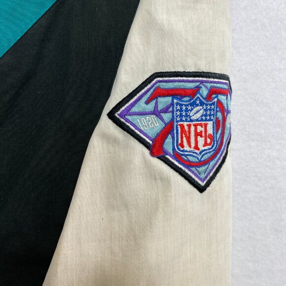 Vtg Miami Dolphins Puffer Jacket Men's L Pro Player Daniel Young Windbreaker - Picture 12 of 16
